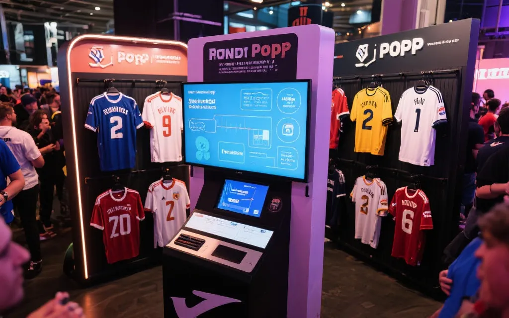 球衣联合营销活动现场与数据化增长链路示意