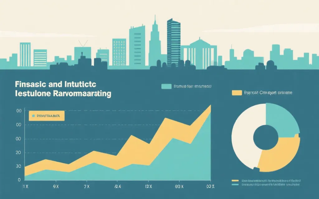 城市财政与基础设施项目风险管理的抽象信息图风格画面